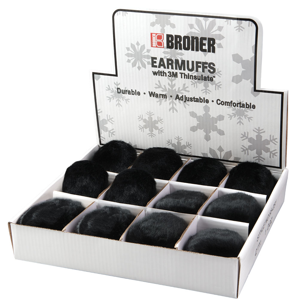 Black Earmuffs with Thinsulate - Cold Weather Accessories
